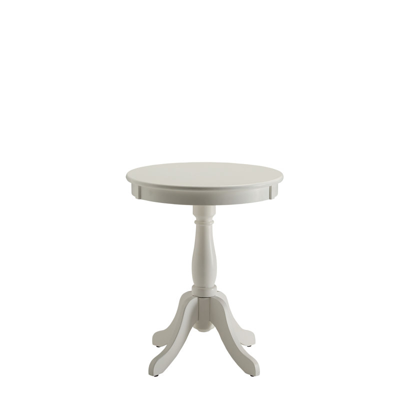 White Finish Accent Table