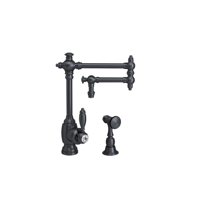 Towson Kitchen Faucet - 12" Articulated Spout, Matte Black