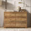 Commode 6 tiroirs avec base sculptée Burkhart-1300685554