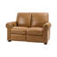 Canapé inclinable électrique en cuir véritable rembourré de duvet véritable 62,8 po-1051921954