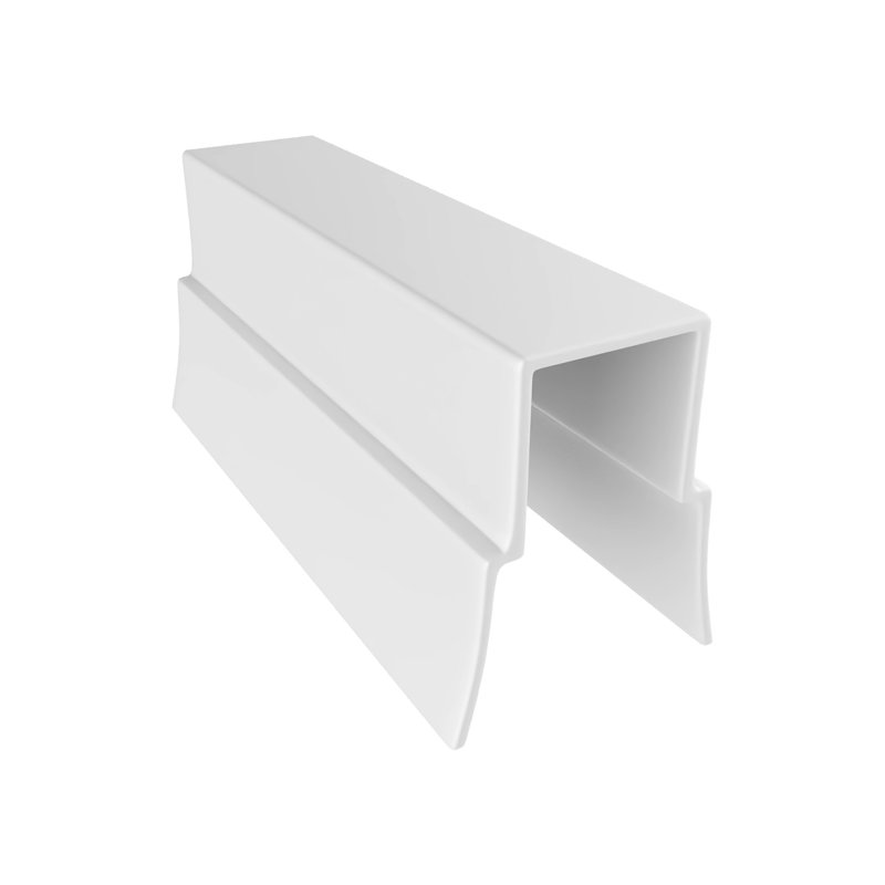 D6B4F1B362EF48CCA30175390E081047 Butée de ceinture en plastique de 1 1/8 po de hauteur, finition blanche