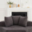 Chaises d'appoint modernes, 54 po. Chenille hexagonale grise pour la maison