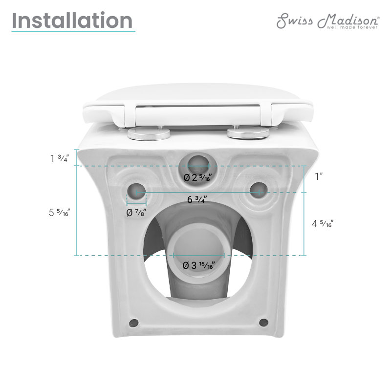 Cuvette de toilette allongée Cascade
