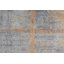 Tapis beige / bleu abstrait en laine noué à la main 7 pi 10 po x 9 pi 11 po Fransisc