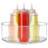 Sorbus 2 Pack Clear Lazy Susan Organizer