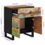 50cm W Solid + Manufactured Wood Bedside Table
