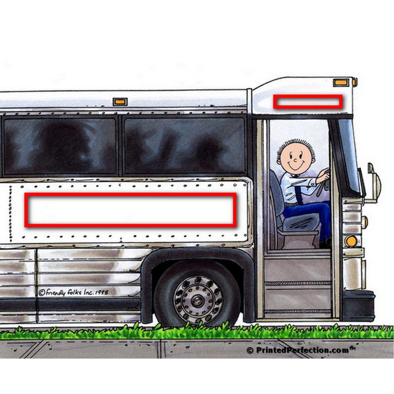 Chauffeur de bus personnalisé - aimant acrylique mâle - excellent cadeau!, Oui