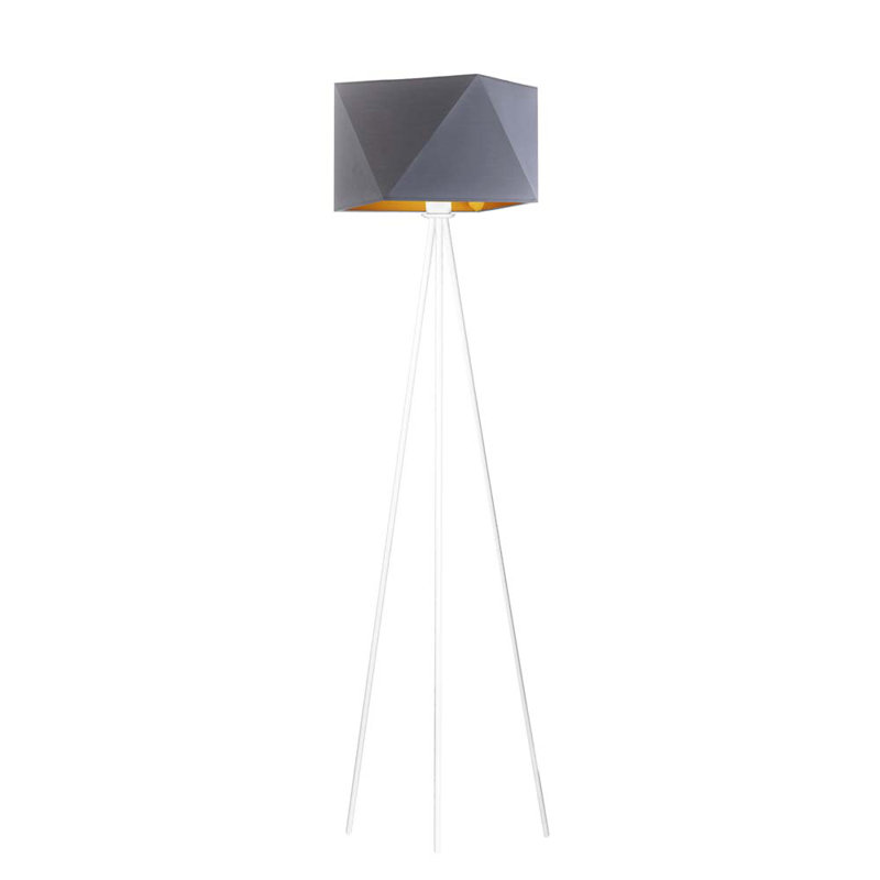 Glazer 153cm Tripod Floor Lamp, Grey, Matte White