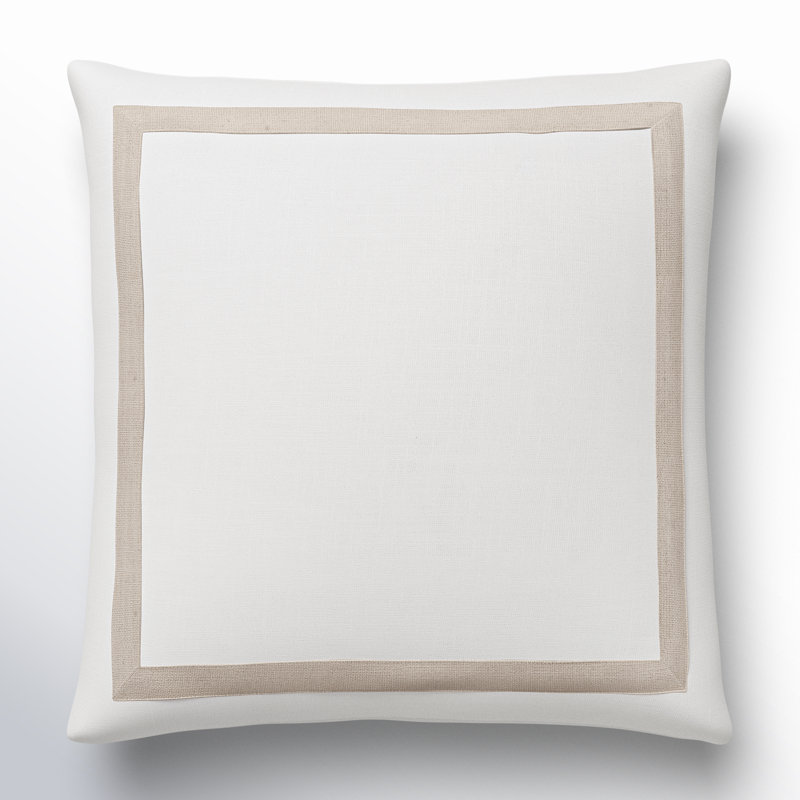 Vivant Cotton Throw Pillow, 18" x 18", Down