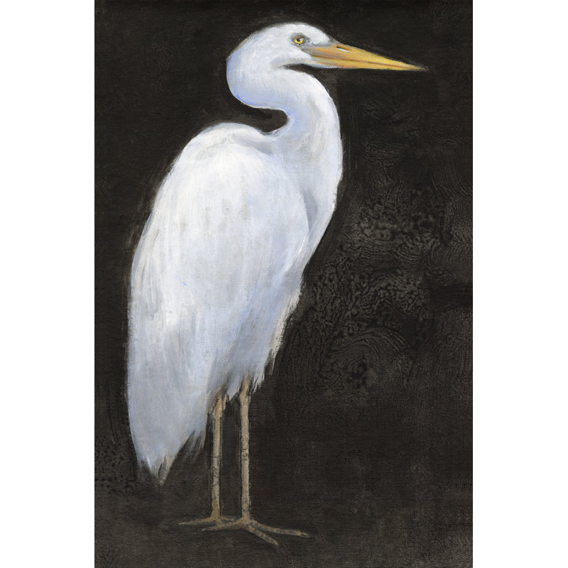 " White Heron Portrait I ", 48" H x 32" W x 1.25" D