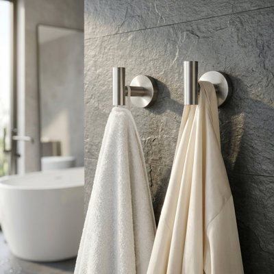 Crochets à serviettes muraux pour salle de bain