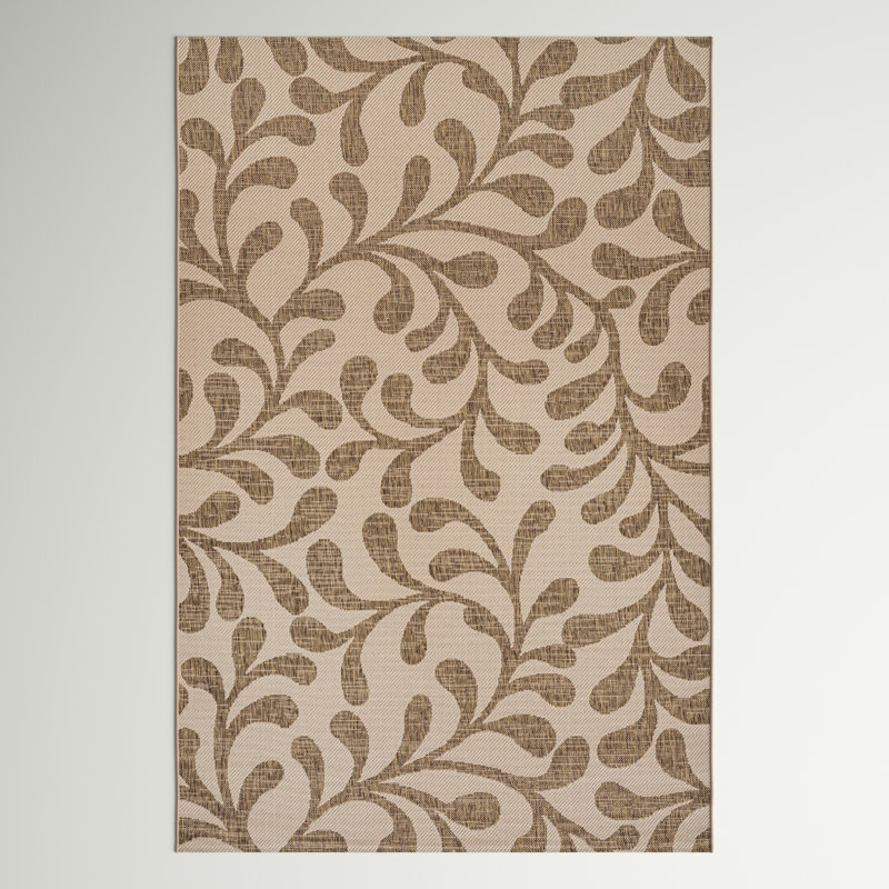 Elsea All Over Indoor/Outdoor Rug, Runner 2'2" x 8', Brown/Beige