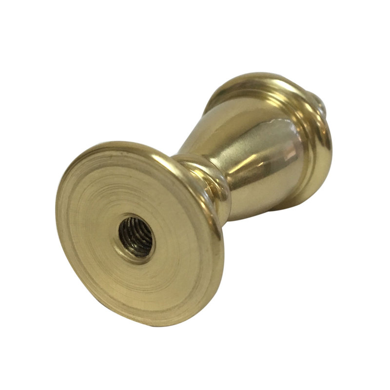 Fleuron simple en forme de vase, Laiton poli