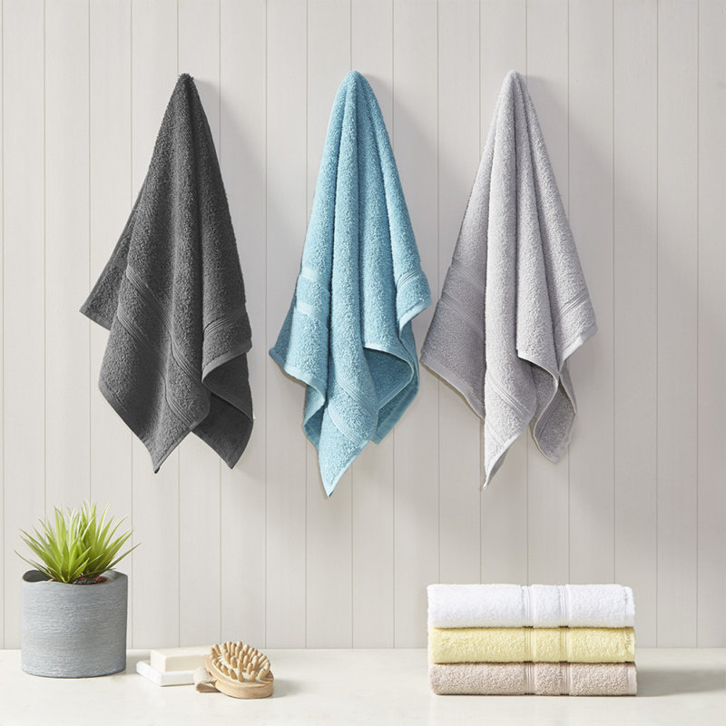 100% Turkish Cotton 6 Piece Towel Set, White