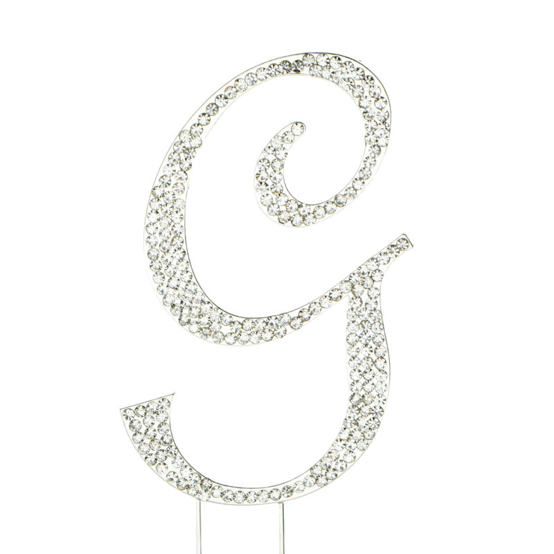 Surmatelas à gâteaux rhinestone g ", Argent