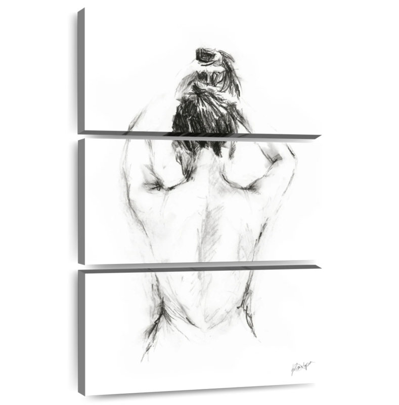 Back Study I, H 74 po x l 48 po
