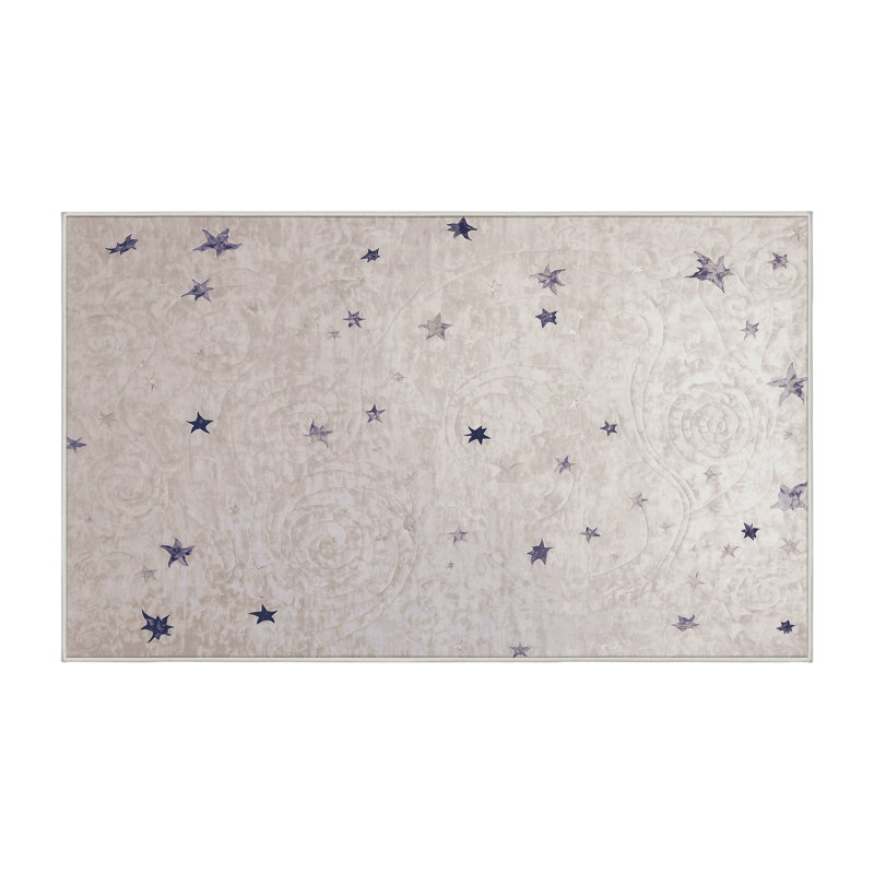 Tapis beige lavable à la machine, Rectangle 8 pi x 12 pi
