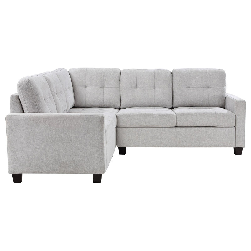 Canapé modulaire rembourré 3 pièces Onorato, Tissu beige