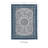 Emanuel Traditional Machine Woven Flatweave Cream and Blue Area Rug with Non Skid Backing-31943119