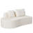 Boneless Modern Organic Curved Modular Compression Sectional Sofa with High-Density Foam-123687599