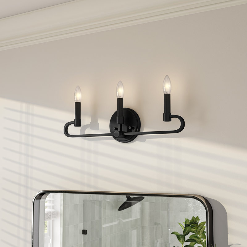Madel 3 - Light Dimmable Vanity Light, Matte Black