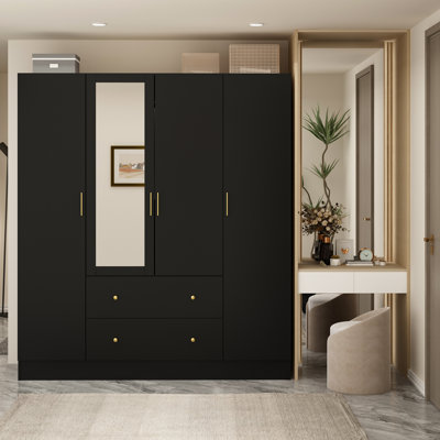 Ragin 70.9'' 4 Door Wardrobe