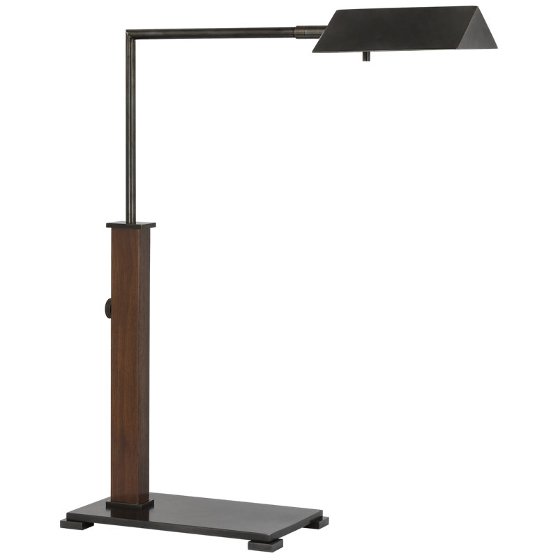 Copse Desk Table Lamp, Bronze/Dark Walnut, Black