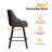 PU Leather Elegant 360° Swivel Bar Stool Stylish Design With Plush Cushion & Sturdy Build-1477775844-1477775845
