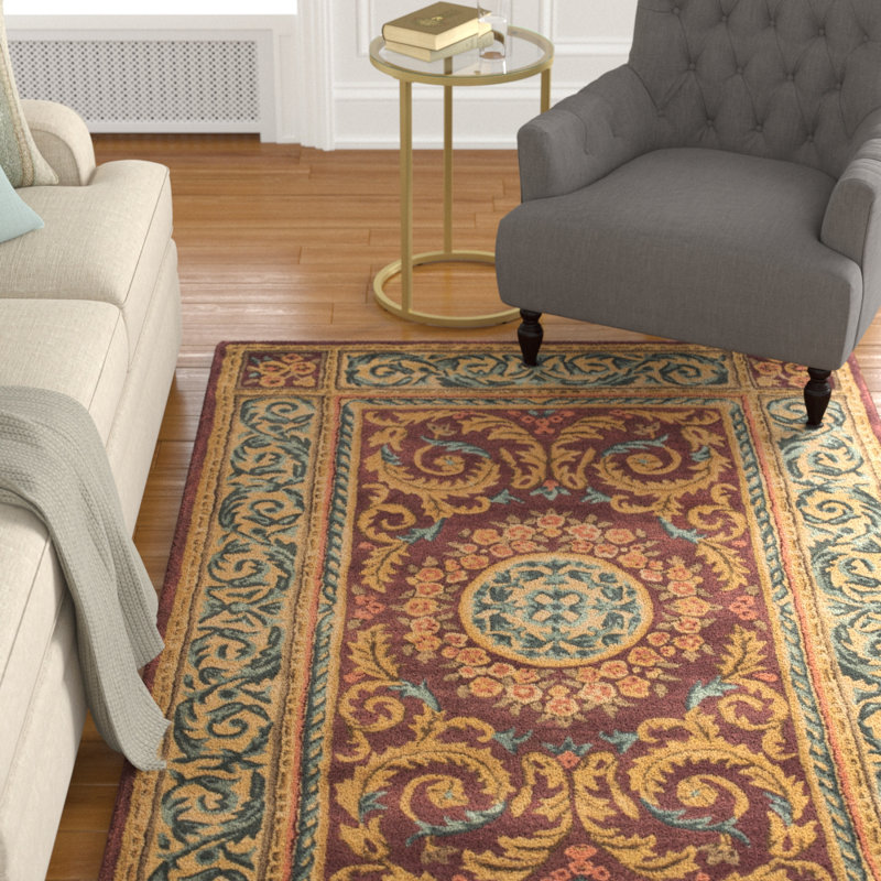 Loren Hand Tufted Wool Oriental Rug, Rectangle 4' x 6'