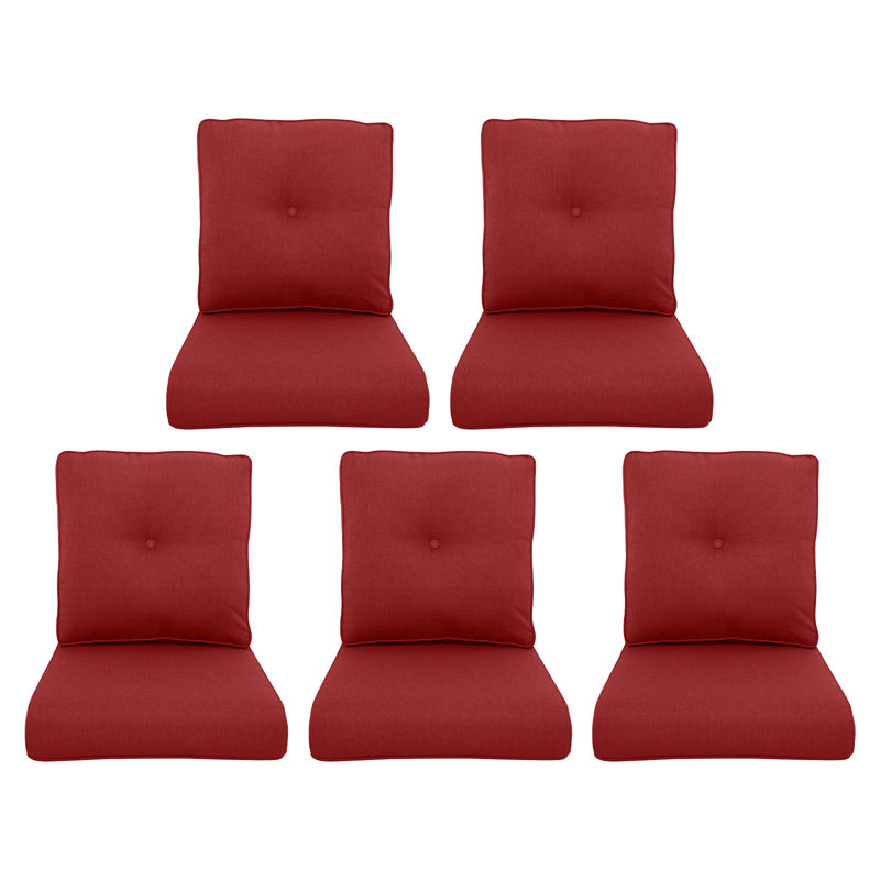 Carolina 24" X 22" Outdoor Furniture Replacement Cushions, 5, Red