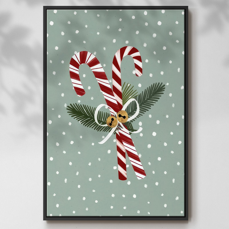 Collection bonhomme de neige Peppermint B, H 25 po x l 17 po x P 1,5 po, Noir