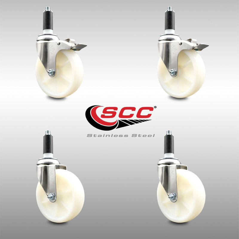 Swivel Stem Caster, 5" H x 5" W