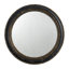 Miroir mural rond 23,5 po avec cadre en bois, miroir décoratif classique, pour salon, vestibule, salle de bain, bureau