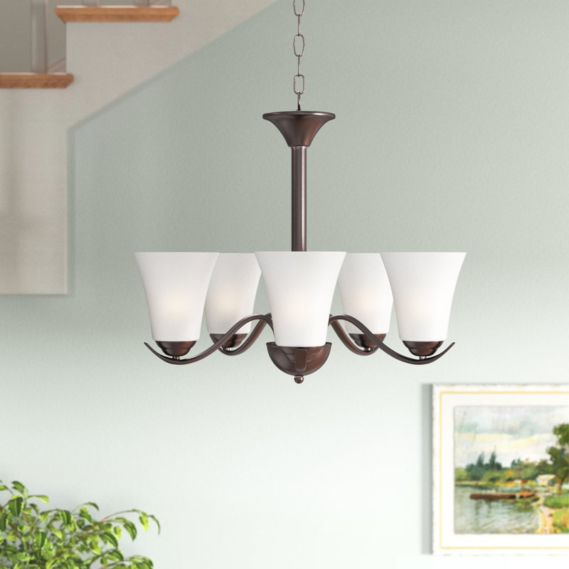 Lavalley 5 - Light Dimmable Chandelier, Oil Rubbed Bronze
