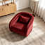 Fauteuil d'appoint pivotant, fauteuil demi-tonneau pivotant à 360 degrés-1851053437
