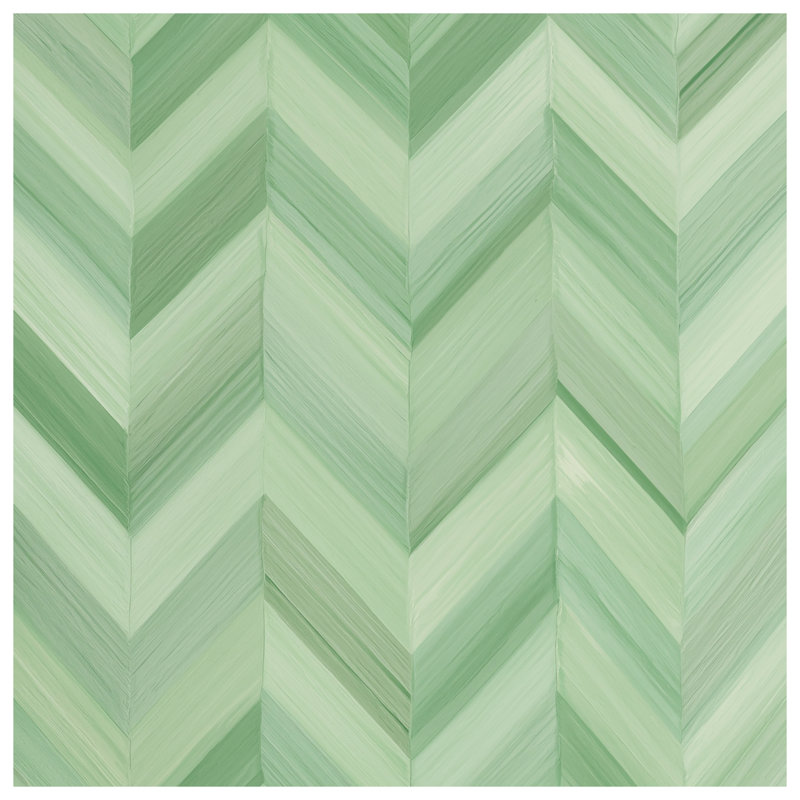 Green Chevron Pattern Double Sided Throw Pillows, 14 x 14 inches