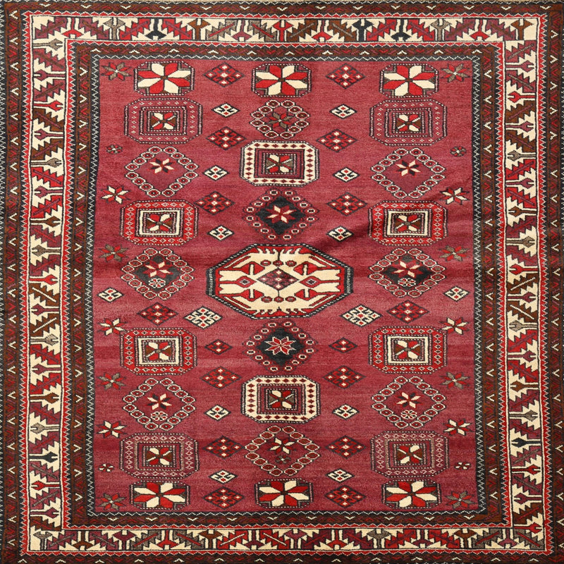 Southwestern Indoor Rug, Square 5'
