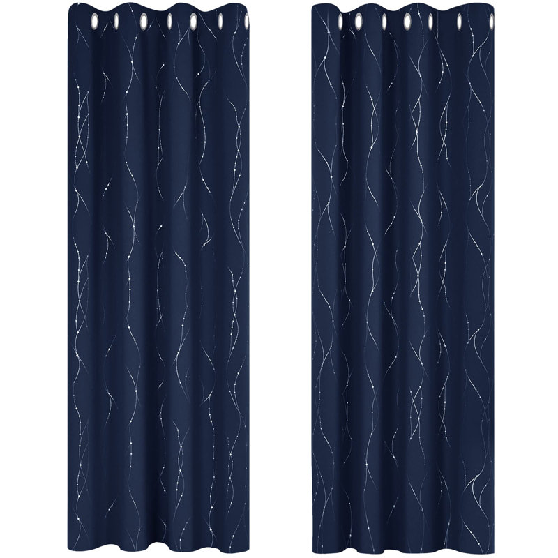 Conran Blackout Curtain Pair, 55cm Width x 175cm Drop