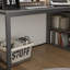 L-Shaped Metal Base Writing Desk-991427506-991338910