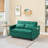 Modern 55" 3-in-1 couch folding sofa bed with two lumbar pillows for living room and office-1359691318