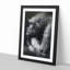 The Crouching Gorilla in Abstract - Picture Frame Graphic Art Print-55737652-55737654