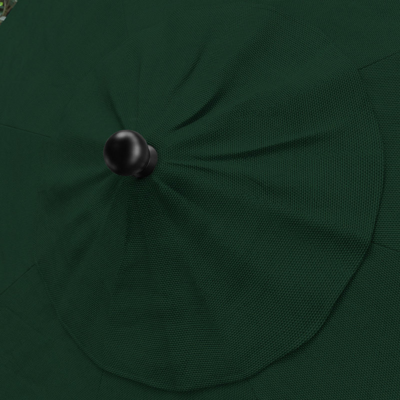 Parasol de marché 9 pi Montiara, Vert forêt