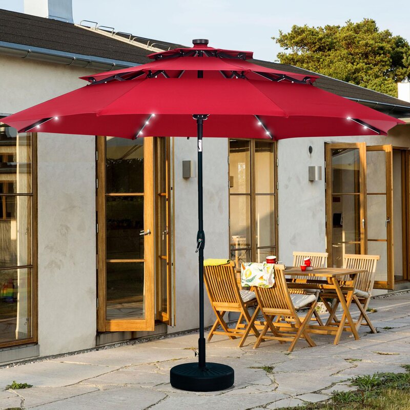 Mancos Lighted Market Umbrella