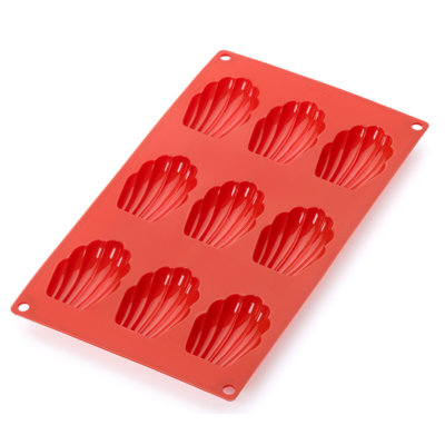 Moule à madeleines en silicone anti-adhésif brillant
