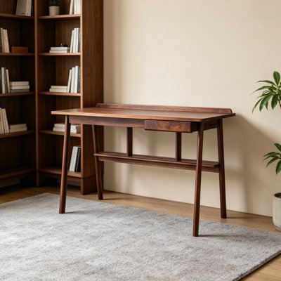 High-end And Practical Walnut Wood Writing Desk