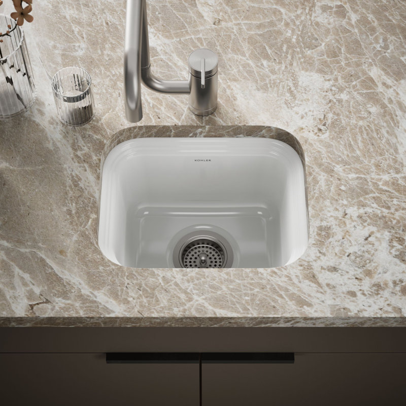 Évier de cuisine encastrable L 15 po x l 12,38 po Northland ™, Blanc