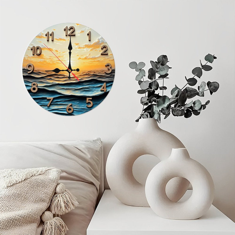Horloge élégante en nuage