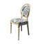 Blue Fowl & Fruit Jacquard Dining Chair