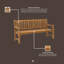 Taranda Outdoor Bench-1990796837