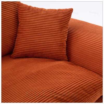 Canapé modulaire modulaire Cloud, confortable et moderne à 2 places avec housses de coussin amovibles pour des espaces de vie polyvalents